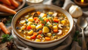 Krupnik gotuję z jedną zmianą. Zupa jest gęsta, aromatyczna i nigdy nie wychodzi mdła