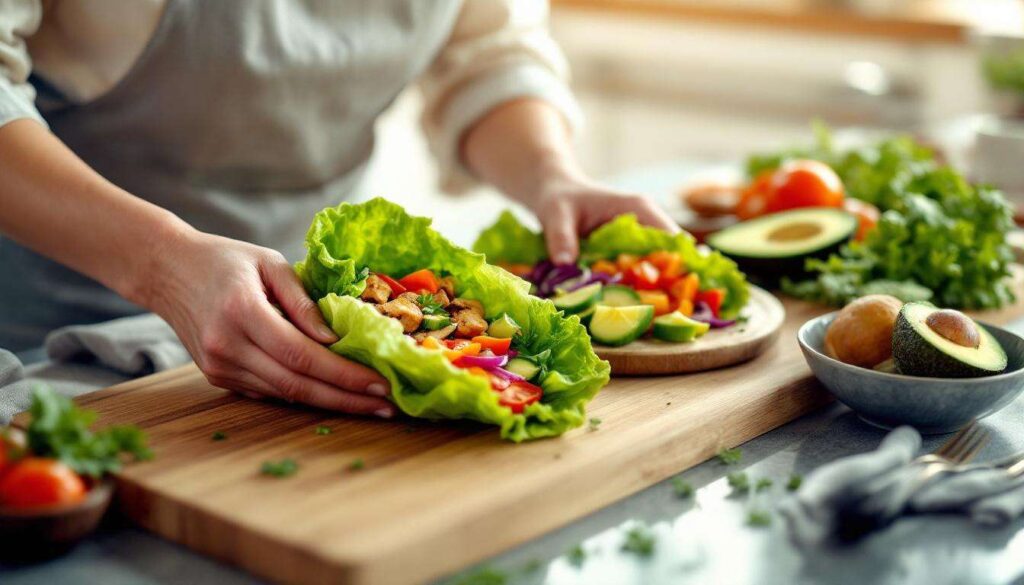 Zamiast chleba biorę liście sałaty. Zawijam w nie wszystko i nie wracam do kanapek