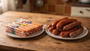 Biała kiełbasa z Lidla czy z masarni? Technolog żywności sprawdził skład i różnica jest ogromna