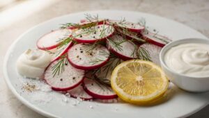 Wiosenna surówka z rzodkiewki i koperku, która ma więcej witaminy C niż sok pomarańczowy