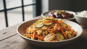 Zamiast mizerii, do obiadu dodaję koreańską surówkę. Lekko pikantna, podkręci każde danie