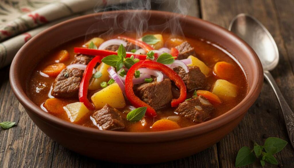 Zupa gulaszowa - cały obiad w jednym garnku. Sycąca, aromatyczna i lepsza niż klasyczny gulasz