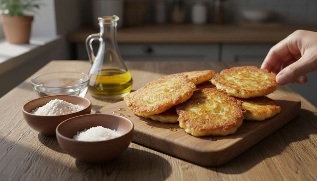 Zamiast kupować pieczywo na kanapki, przygotowuję podkarpackie placki. Tylko 4 składniki