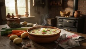 Ta zupa przetrwała czasy głodu i wojen. Do dziś jemy ją w Polsce w wyjątkowe dni