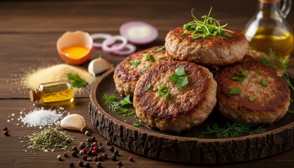 Kruszę widelcem, a potem dodaję do mięsa mielonego. Kotlety są soczyste i wyjątkowo pyszne