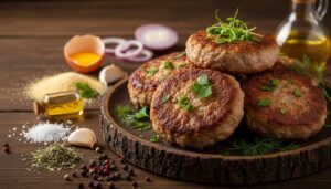 Kruszę widelcem, a potem dodaję do mięsa mielonego. Kotlety są soczyste i wyjątkowo pyszne