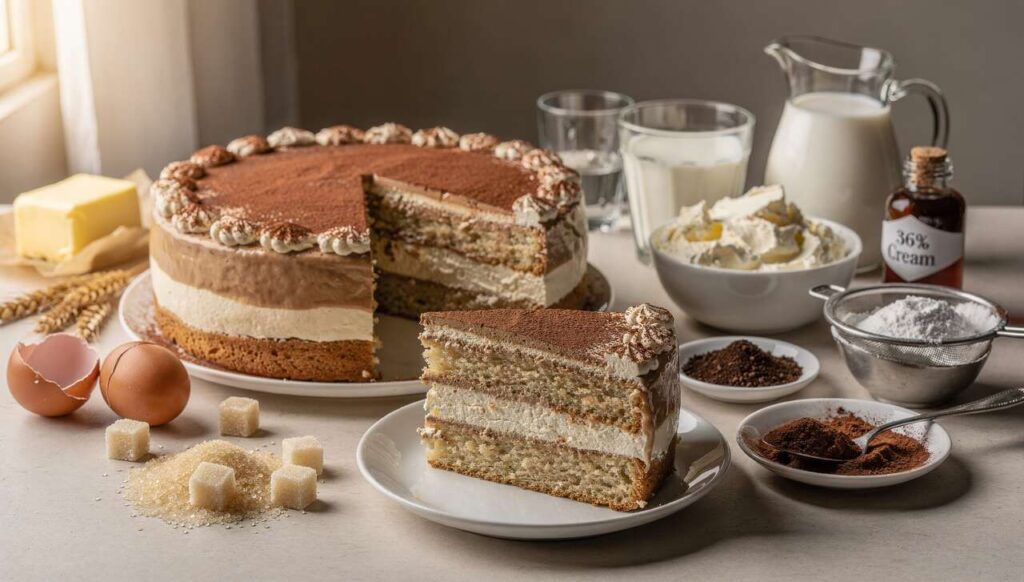 Ciasto latte macchiato – kawowy deser z kremem, który rozpływa się w ustach