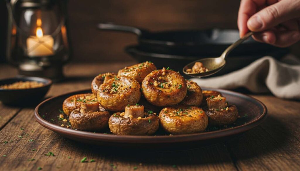 Pieczarki smażę wyłącznie na tym tłuszczu. Są złociste, jędrne i nie puszczają ani kropli wody