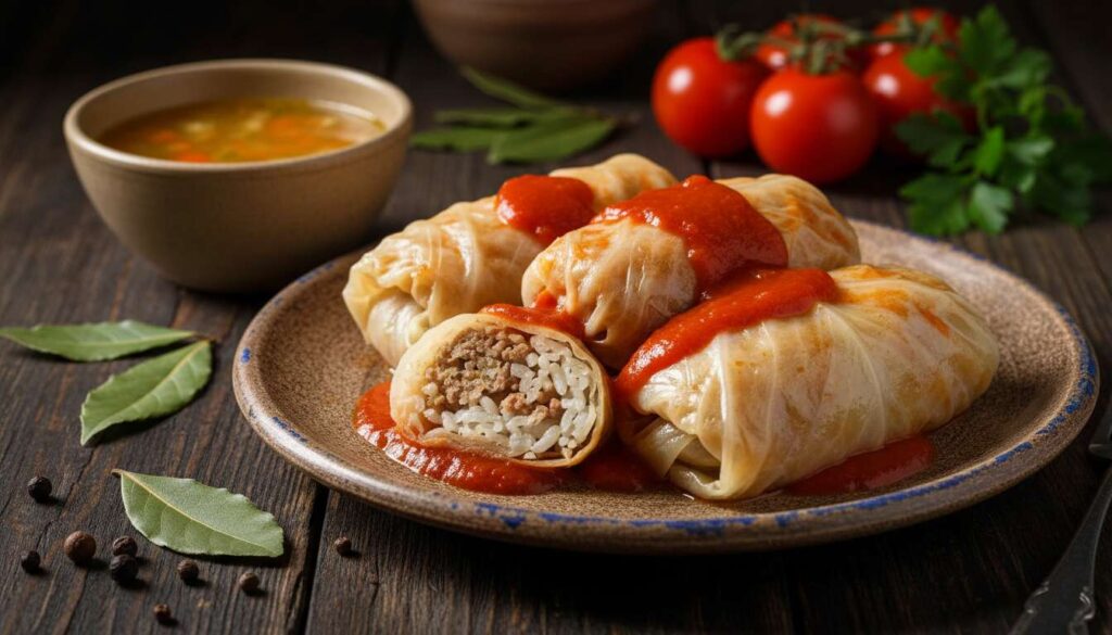 Na obiad przygotowuję takie gołąbki. Prosty farsz i smak jak z dzieciństwa