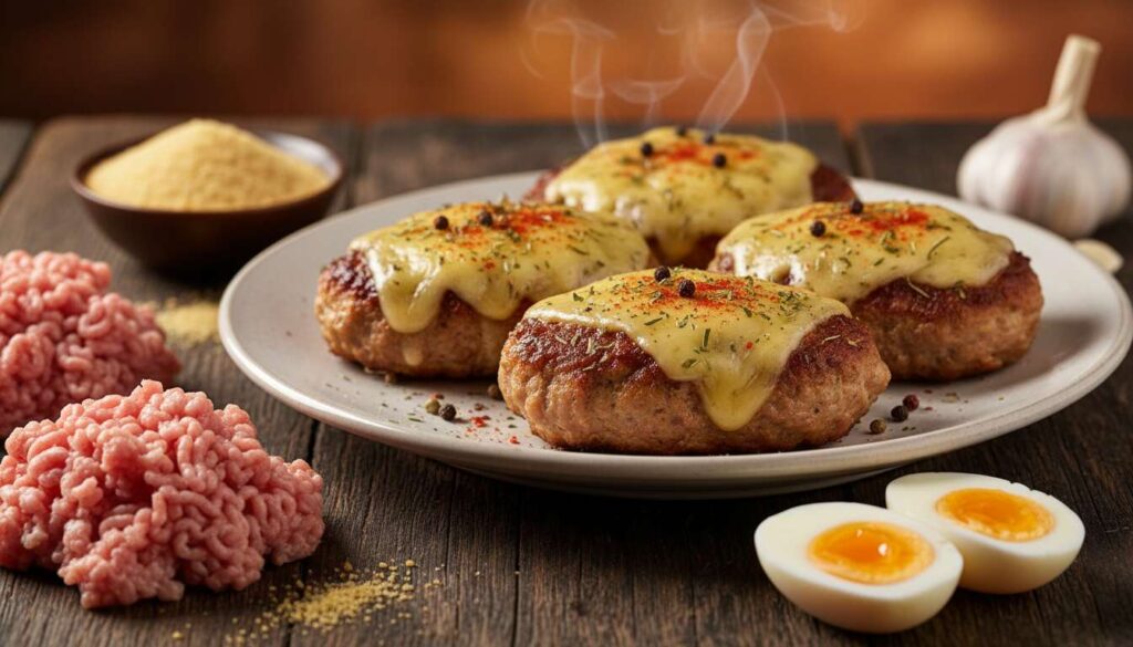 Kotlety mielone robię po serbsku. Po przekrojeniu jest efekt "wow" na talerzu