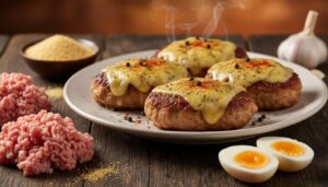 Kotlety mielone robię po serbsku. Po przekrojeniu jest efekt "wow" na talerzu