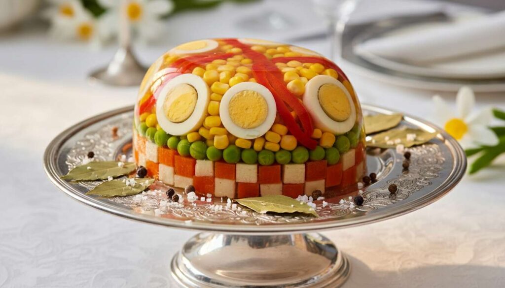 Ta wielkanocna galareta kładzie na łopatki jajka faszerowane. Idealna konsystencja, wygląd bajka