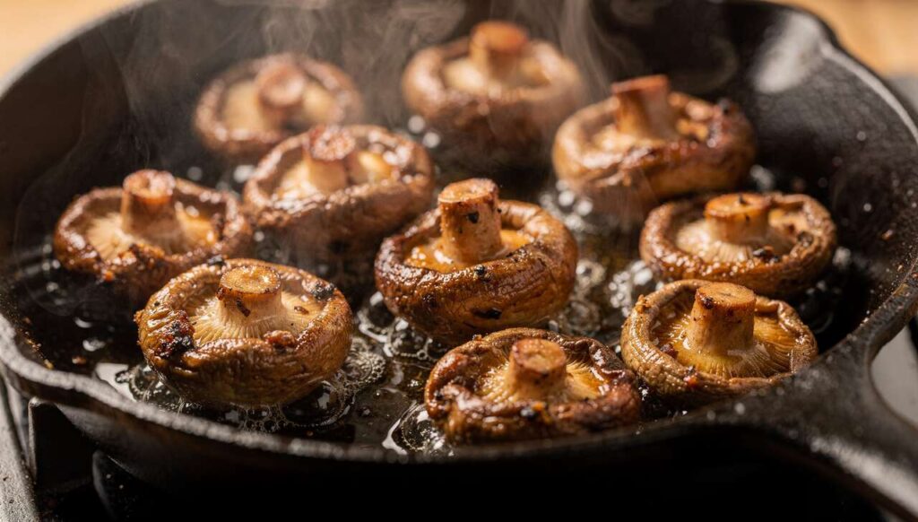Najlepszy tłuszcz do smażenia pieczarek. Wydobywa smak i zawsze wychodzą złociste oraz chrupiące