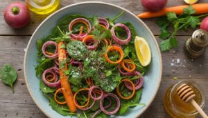 Surówka z rzepy i marchewki na wiosnę. Ma więcej błonnika niż owsianka